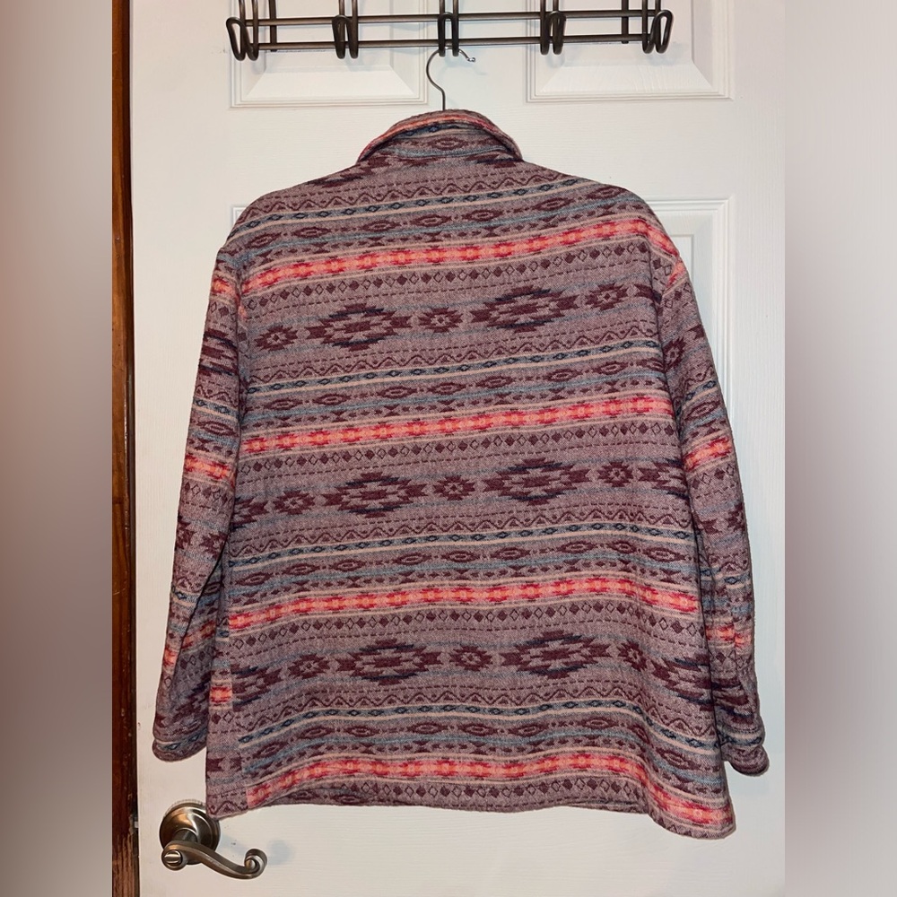 Mountain & Isles Multicolor Patterned Button-Down… - image 3